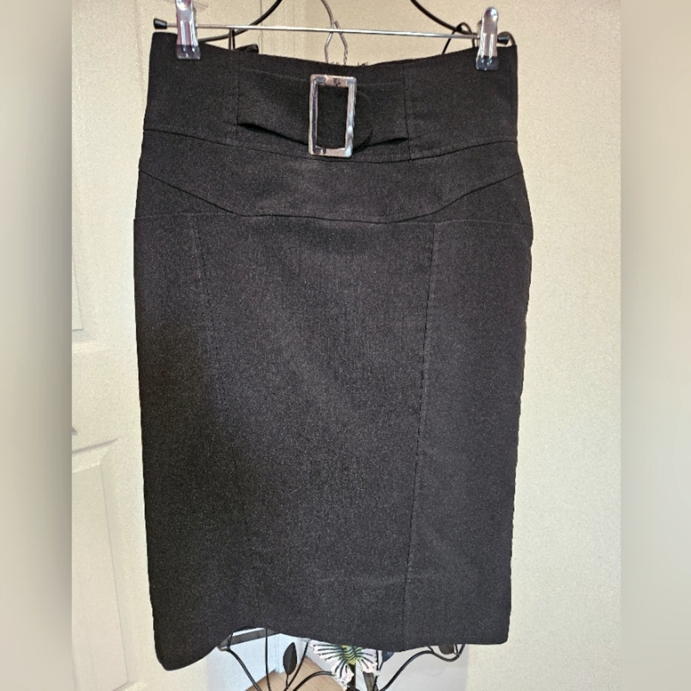 Pencil Skirt with Decorative Belt